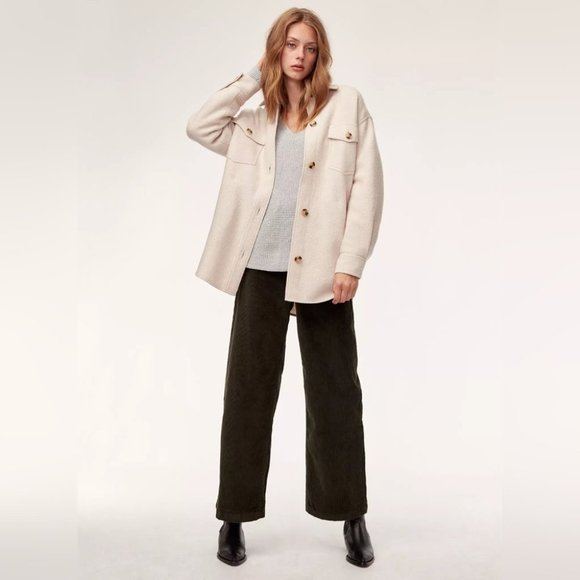 Aritzia Gray V-Neck Sweater - Picture 2 of 8